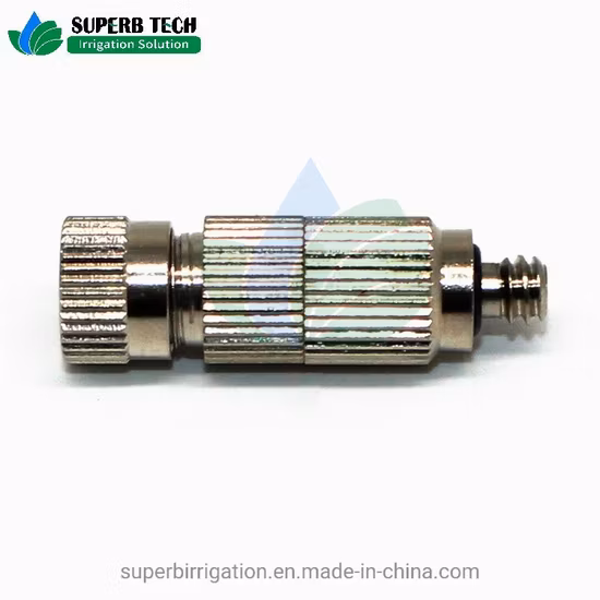 Boquilla de pulverización de latón antigoteo, boquilla antiniebla de cabeza de alta presión, boquilla de nebulización de agua para riego de jardín